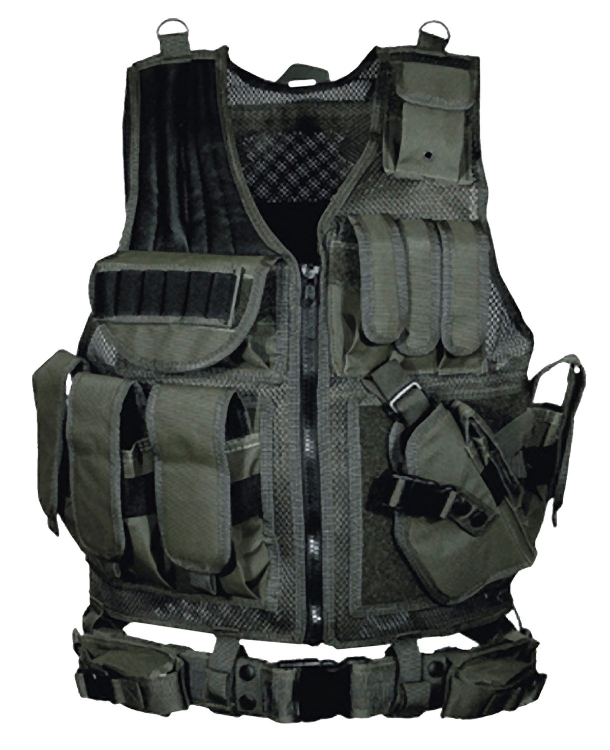 Leapers UTG Tactical Vest with Duty Belt Black Polyester One Size