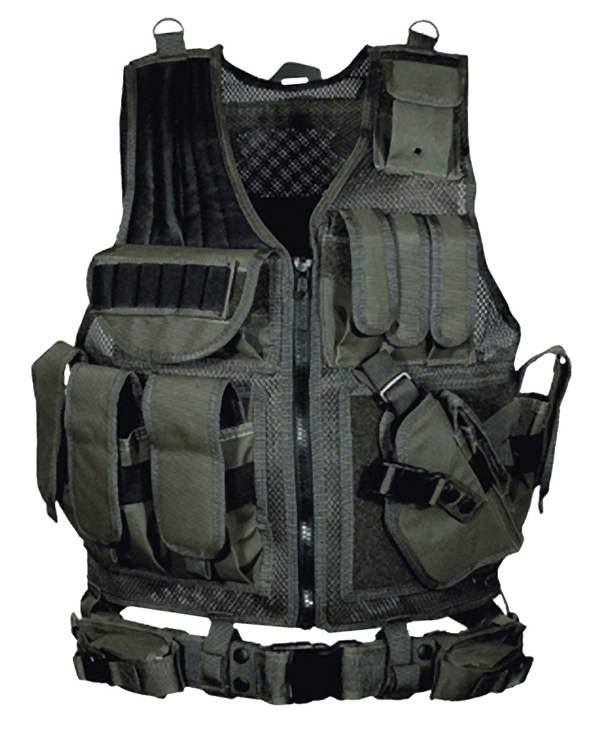 Leapers UTG Tactical Vest with Duty Belt Black Polyester One Size