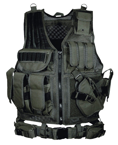 Leapers UTG Tactical Vest with Duty Belt Black Polyester One Size
