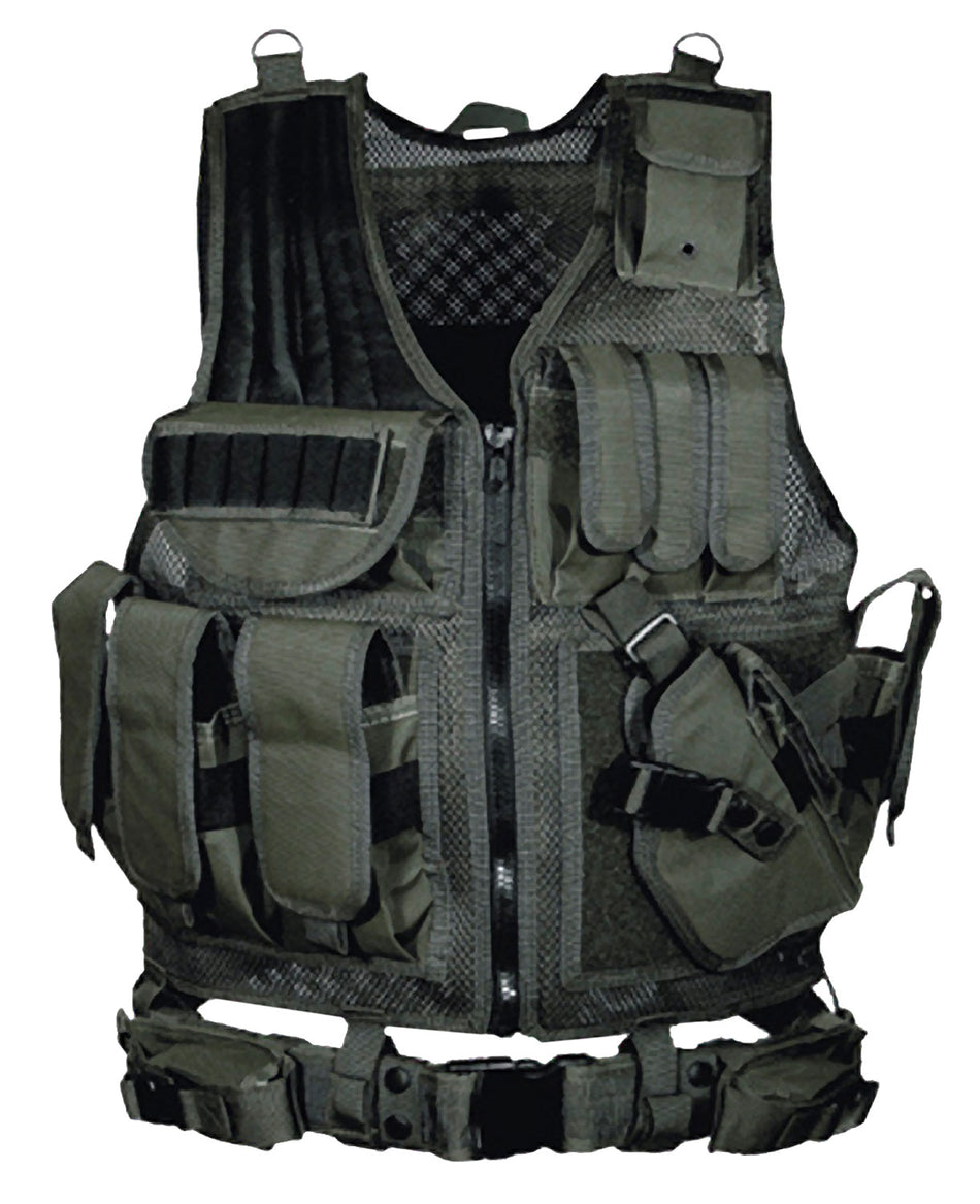 Leapers UTG Tactical Vest with Duty Belt Black Polyester One Size