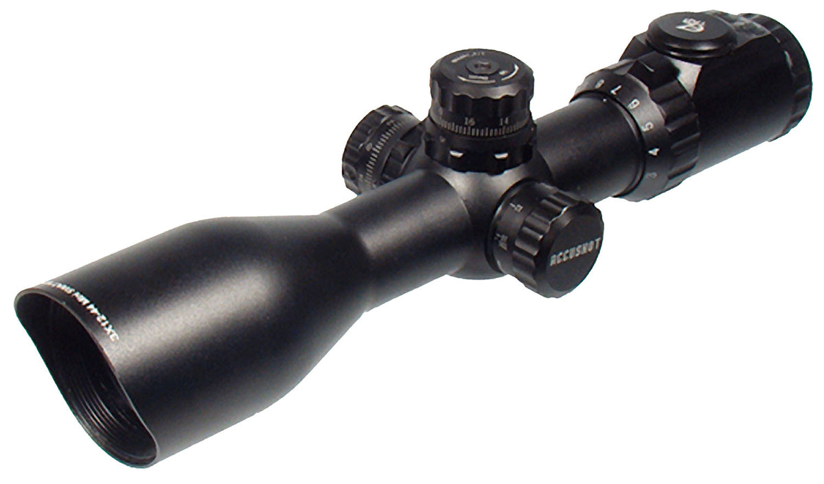 UTG SCP3-UM312AO Accushot 3-12x 44mm 30mm Tube Red/Green Illuminated Mil-Dot Scope