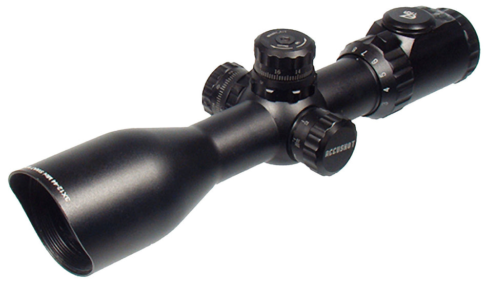 UTG SCP3-UM312AO Accushot 3-12x 44mm 30mm Tube Red/Green Illuminated Mil-Dot Scope