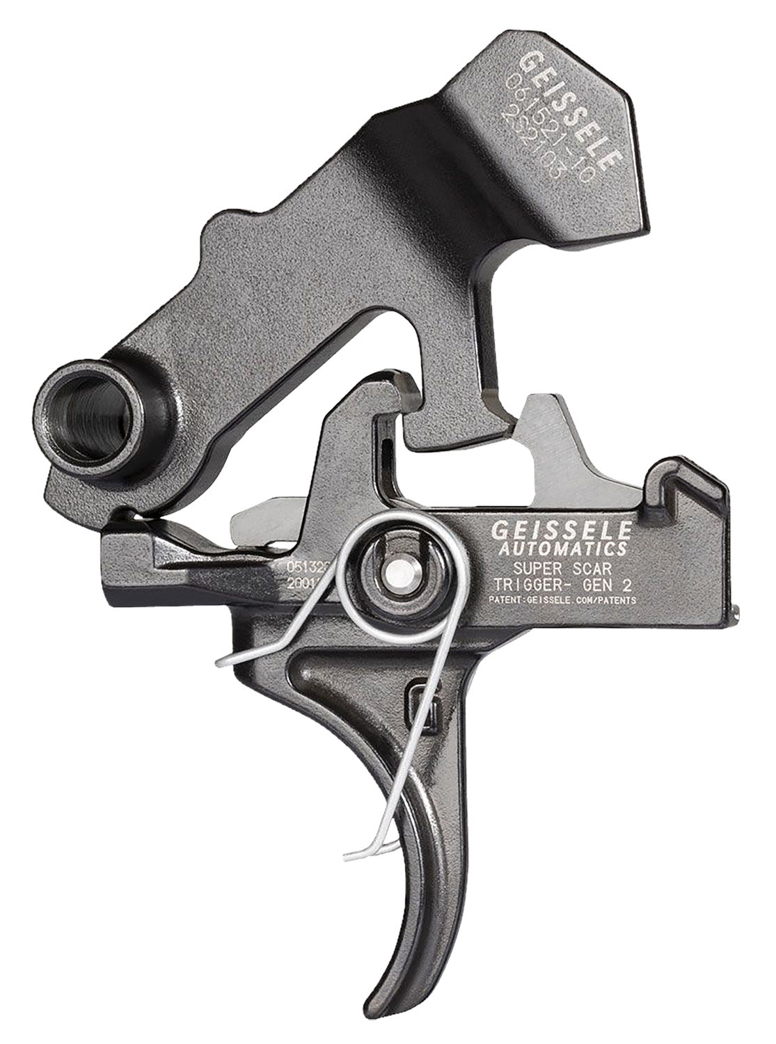 Geissele Super SCAR Two-Stage Trigger Black Oxide 3.20-4.60 lbs Pull Weight for FN SCAR Platform