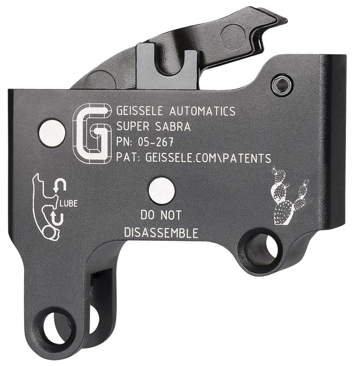 Geissele Super Sabra Two-Stage Curved Trigger Pack Black Oxide Finish for IWI Tavor & X95 Rifles