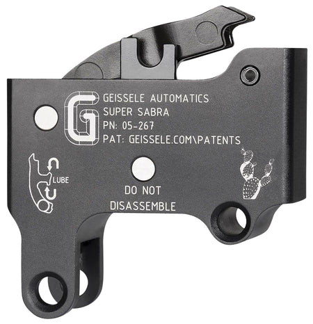 Geissele Super Sabra Two-Stage Curved Trigger Pack Black Oxide Finish for IWI Tavor & X95 Rifles