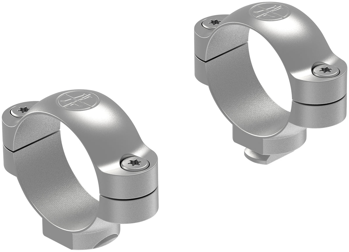 Leupold 52494 Standard Steel Rings 30mm Medium Silver Finish