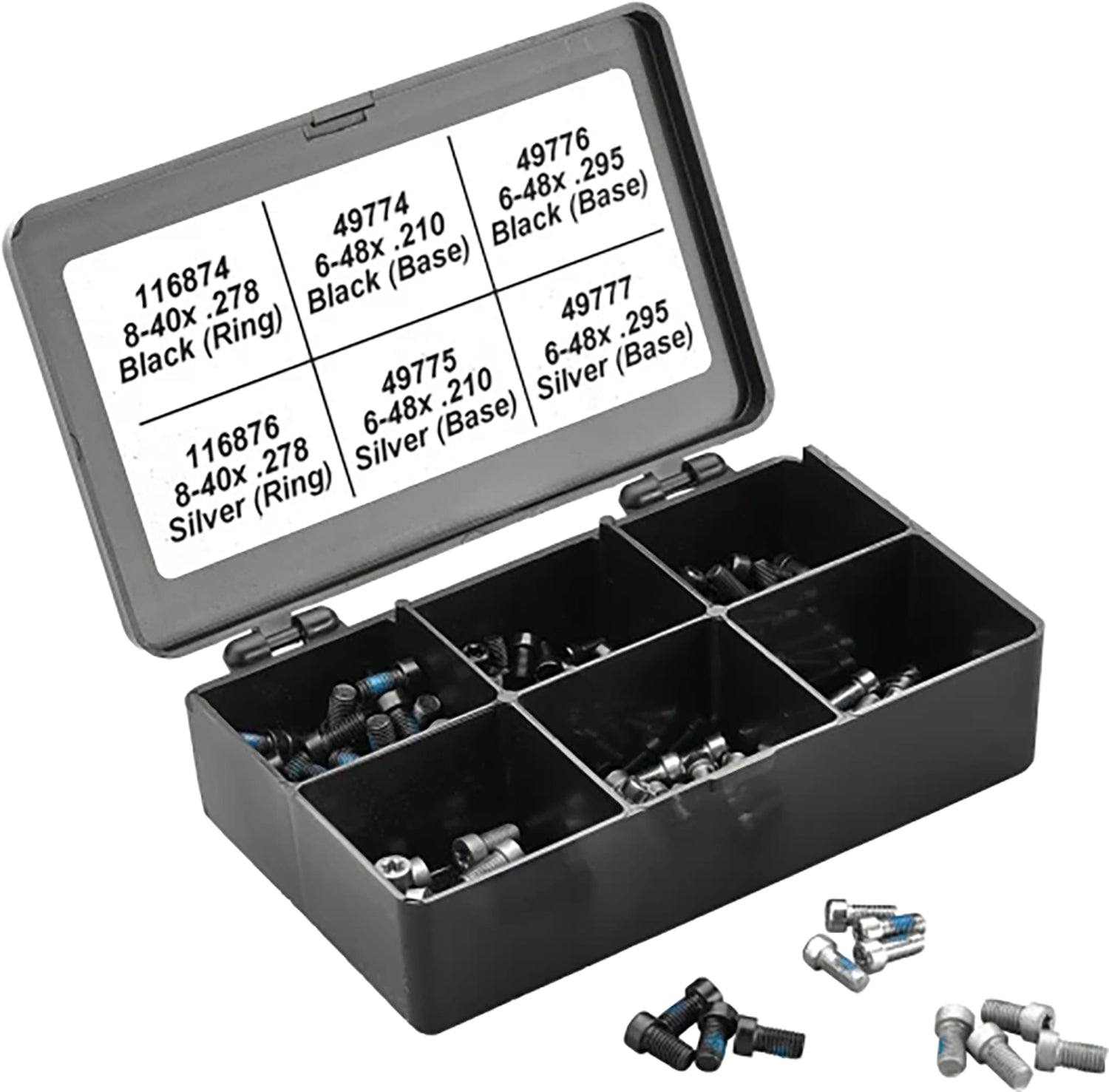 Leupold 52395 Assorted Torx Screw Set 40 Pieces for Scope Rings and Bases