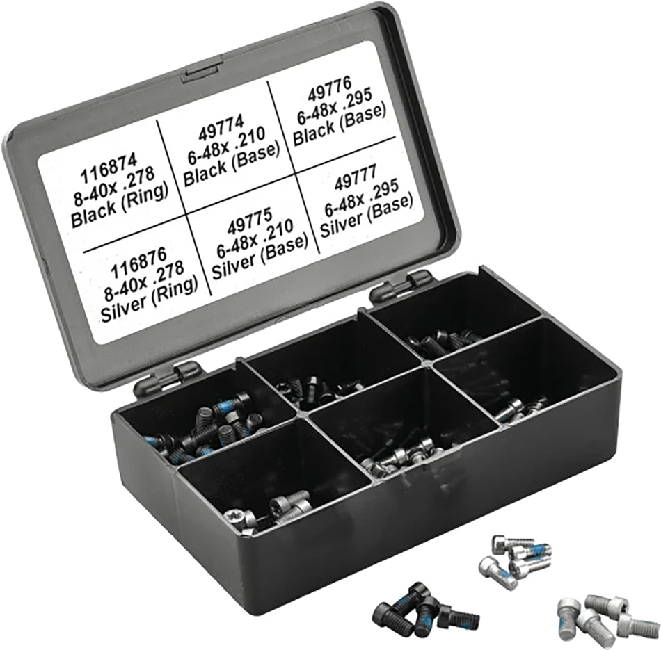 Leupold 52395 Assorted Torx Screw Set 40 Pieces for Scope Rings and Bases