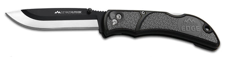 Outdoor Edge RazorLite RLY50C 3.50" Folding Plain Drop Point 420J2 SS Blade Gray Handle