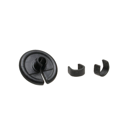 October Mountain Archery Kisser Button Black 9/16 in. with C-Clips 1 pk.