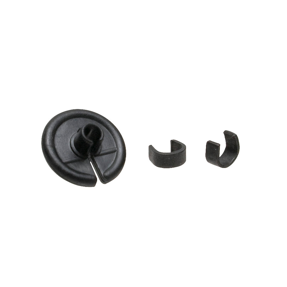 October Mountain Archery Kisser Button Black 9/16 in. with C-Clips 1 pk.