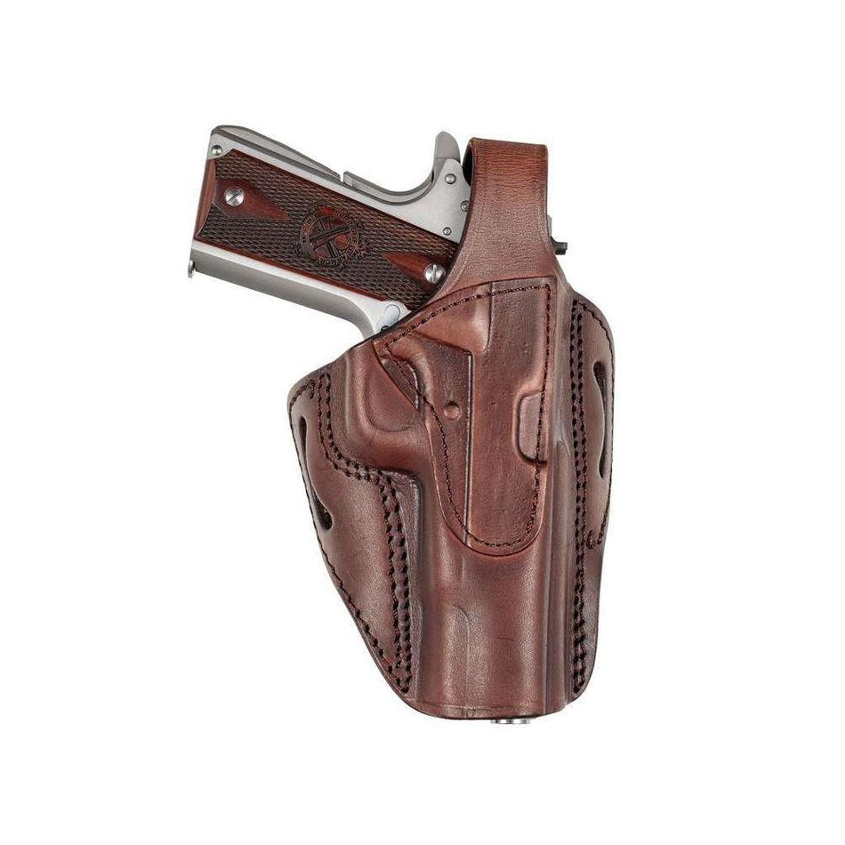 Tagua TX 1836 Premium Leather Thumb Break Holster Single Stack Compact Handguns Brown RH
