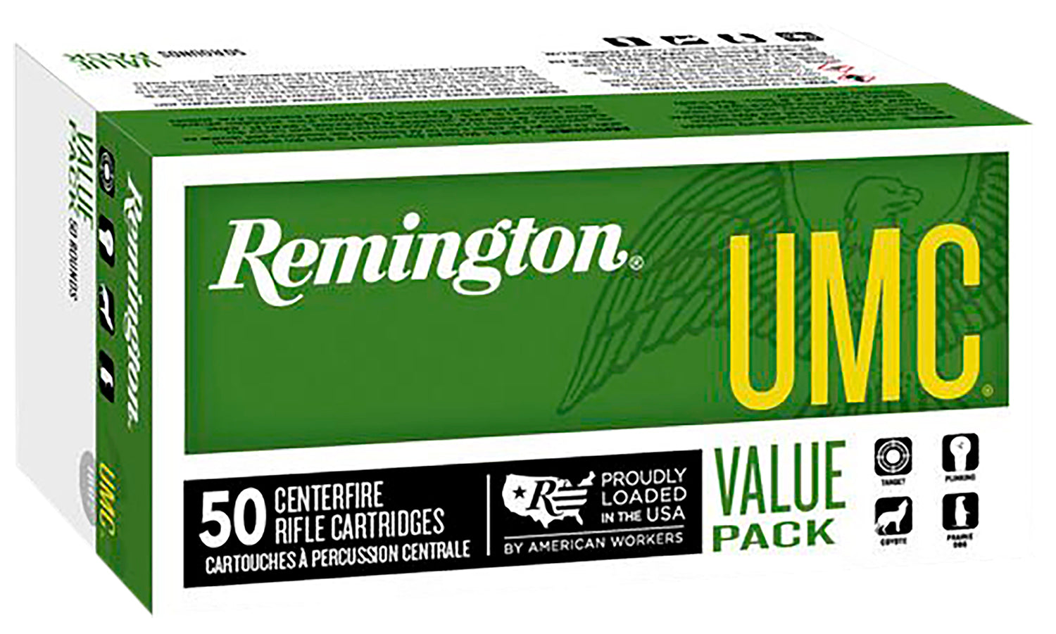 Remington UMC Value Pack Jacketed Hollow Point 50 Grain .223 Remington 3425 fps