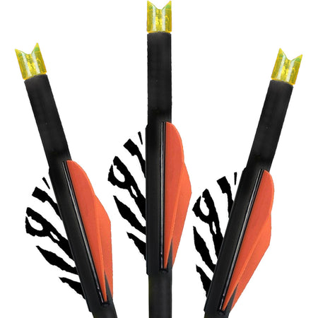 Lumenok 22 in. HD Orange Moon Nock Carbon Crossbow Bolts 3-Pack