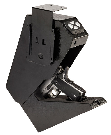SnapSafe 75431 Keypad/Key Entry Handgun Drop Box Vault, Foam Lined, Black Steel, 13.5" H