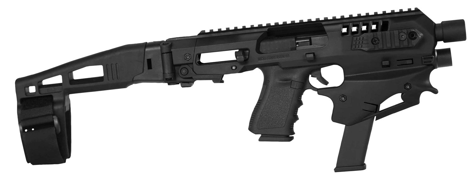 CAA Micro Conversion Kit Black Long Stabilizer Gen2 for Glock 17/19/22/23/31/32/G45
