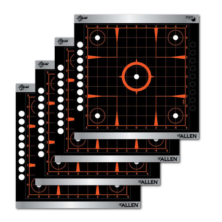 Allen EZ Aim 12x12 Sight-In Grid Target Sheets - 4 Count