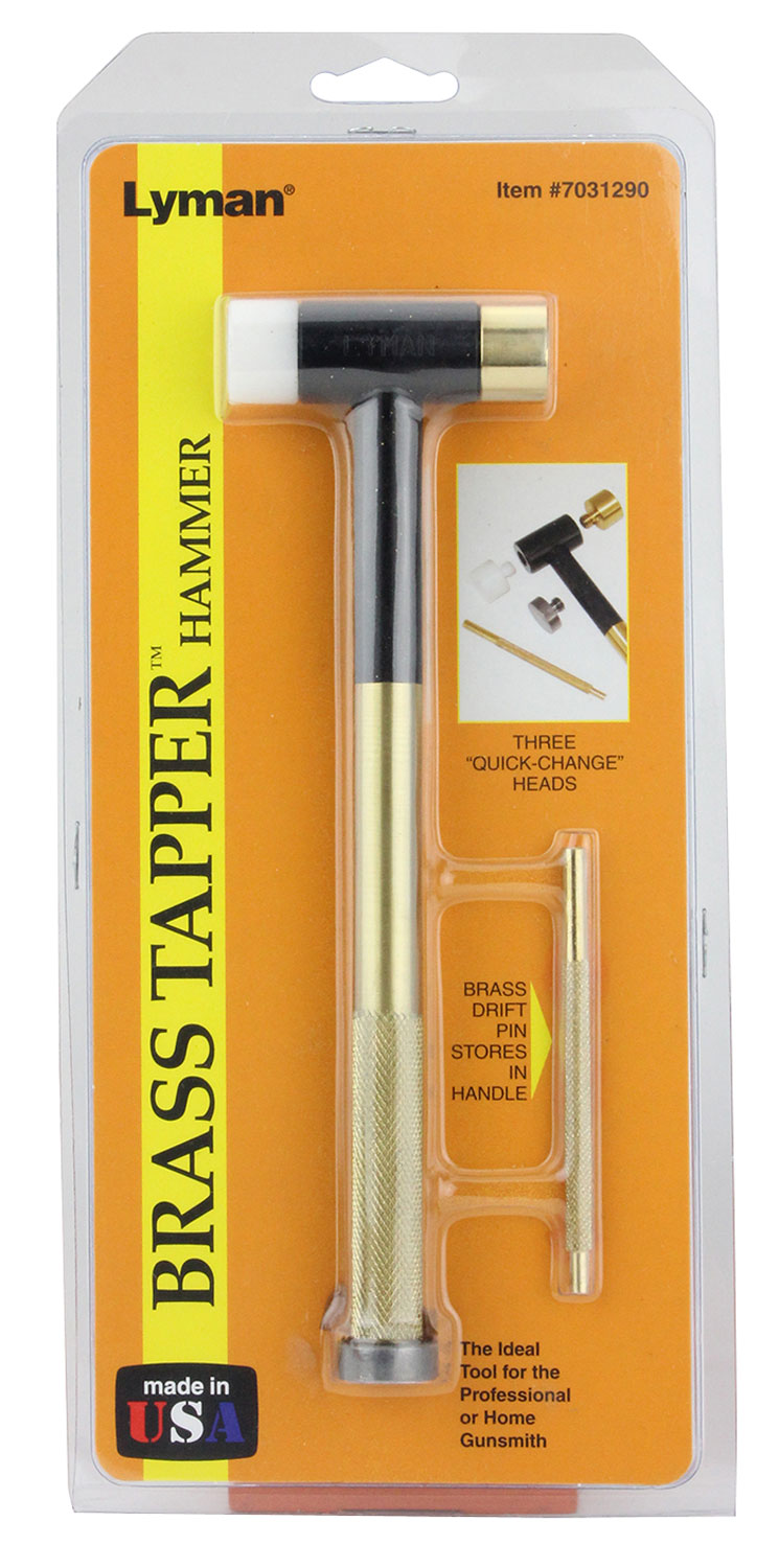 Lyman 7031290 Gunsmith Brass Tapper Hammer with Nylon and Steel Heads
