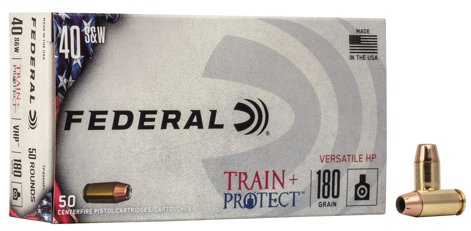Federal Train & Protect Versatile Hollow Point 180 Grain .40 S&W 1000 fps
