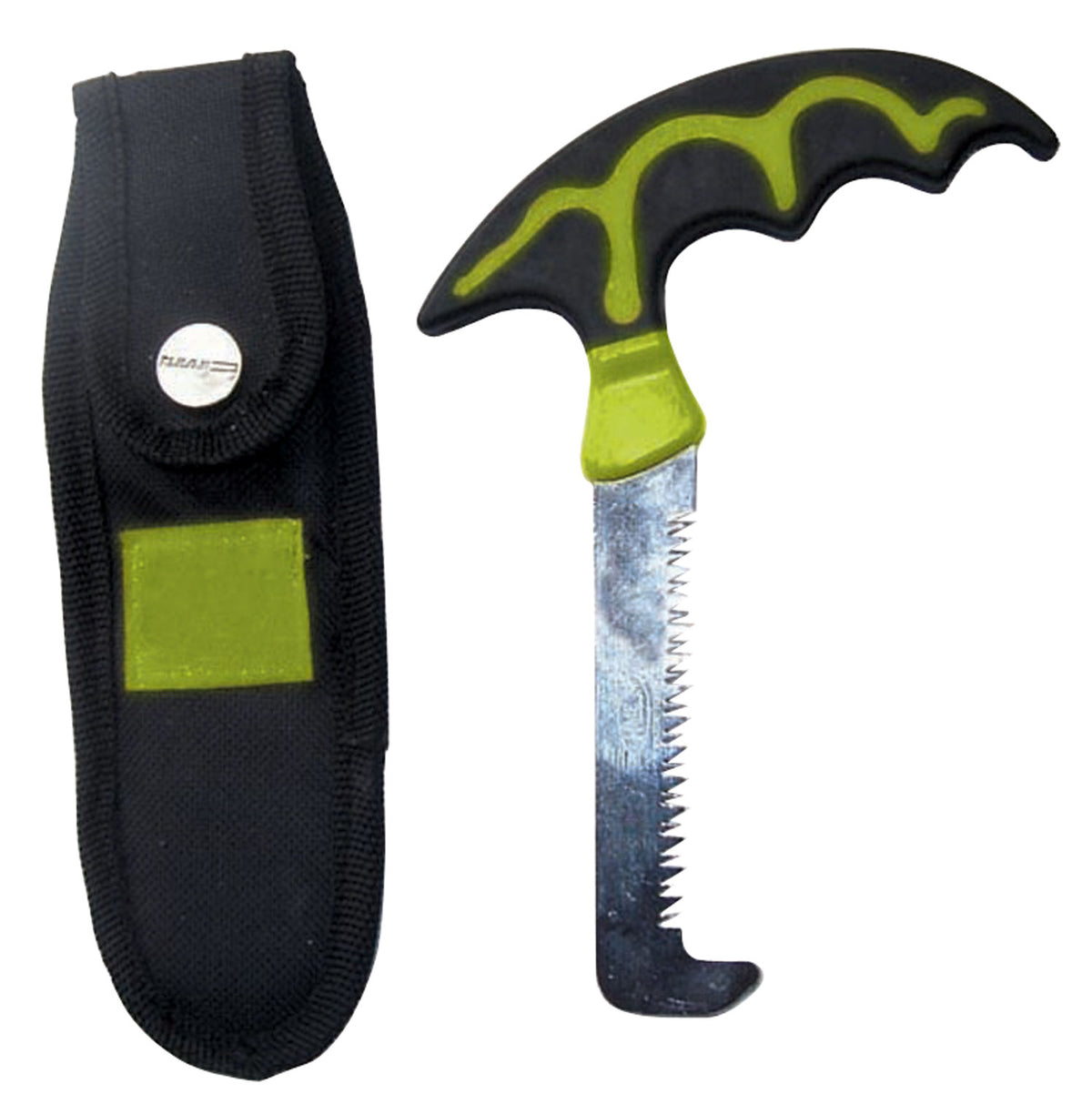 HME Field Dressing Bone Saw Stainless Steel Blade Black Polymer Handle Includes Scabbard with Belt Loop