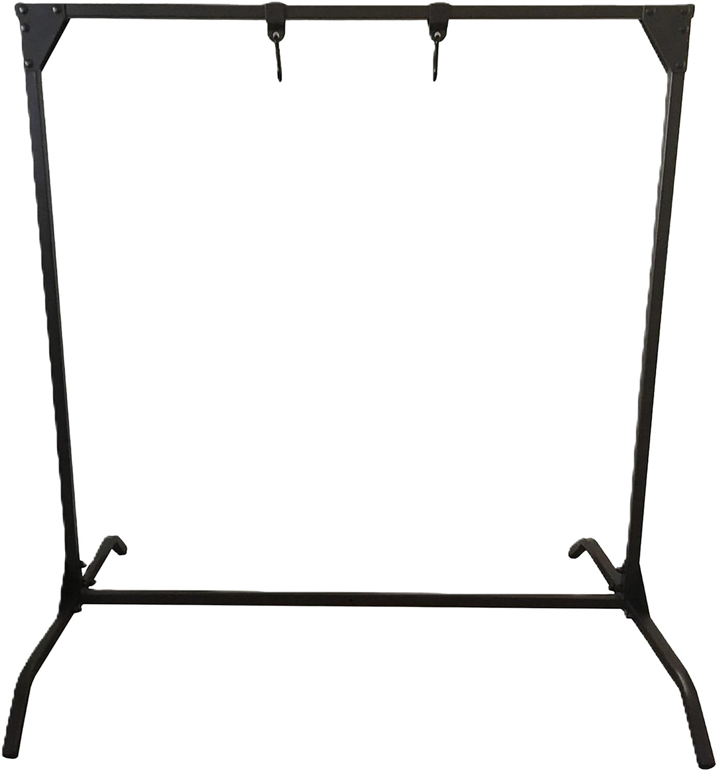 HME BTS Black Steel Hanging Bag Target Stand 30" W x 30" H Adjustable Width with Carabiner Clips