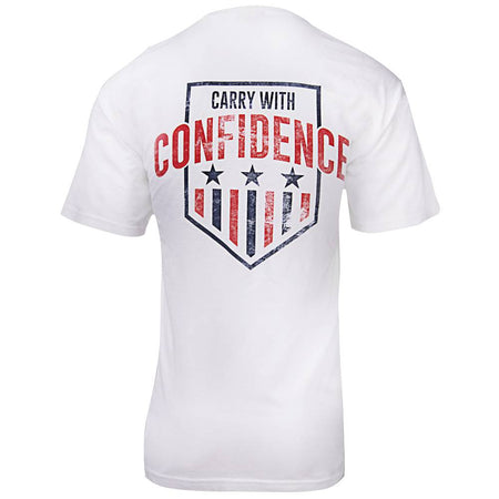 Glock Carry With Confidence Patriotic T-Shirt Large Red White Blue