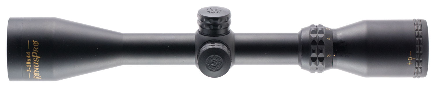 KonusPro 3-10x44mm Matte Black Rifle Scope SFP 30/30 Reticle Recoil Proof