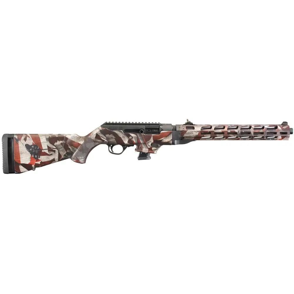 dRUG PC CARB 9MM AM FLAG RFL 16.1" FLUTED W/HG 10RD