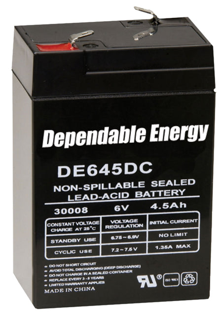 American Hunter DE30052 HR 6V 4.5 AMP Rechargeable Battery Game Feeder Use