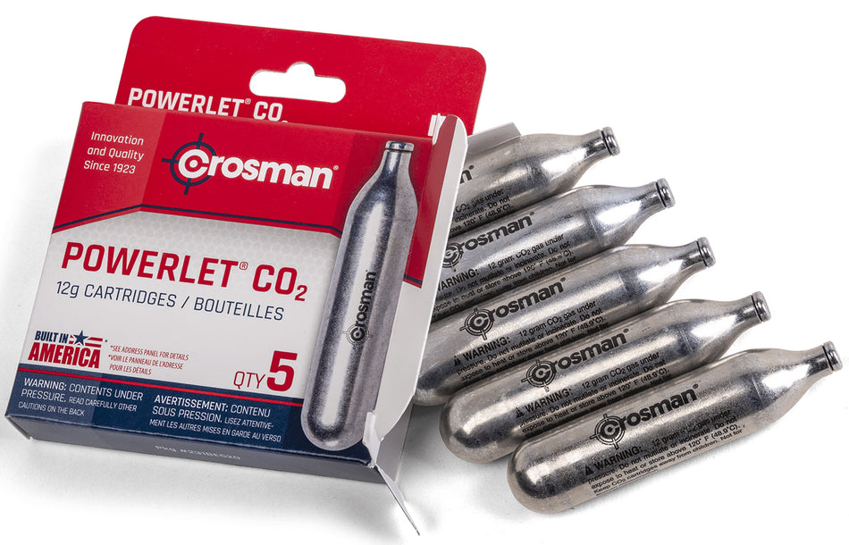 Crosman 231B CO2 12 Gram Powerlet Cartridge Pack of 5