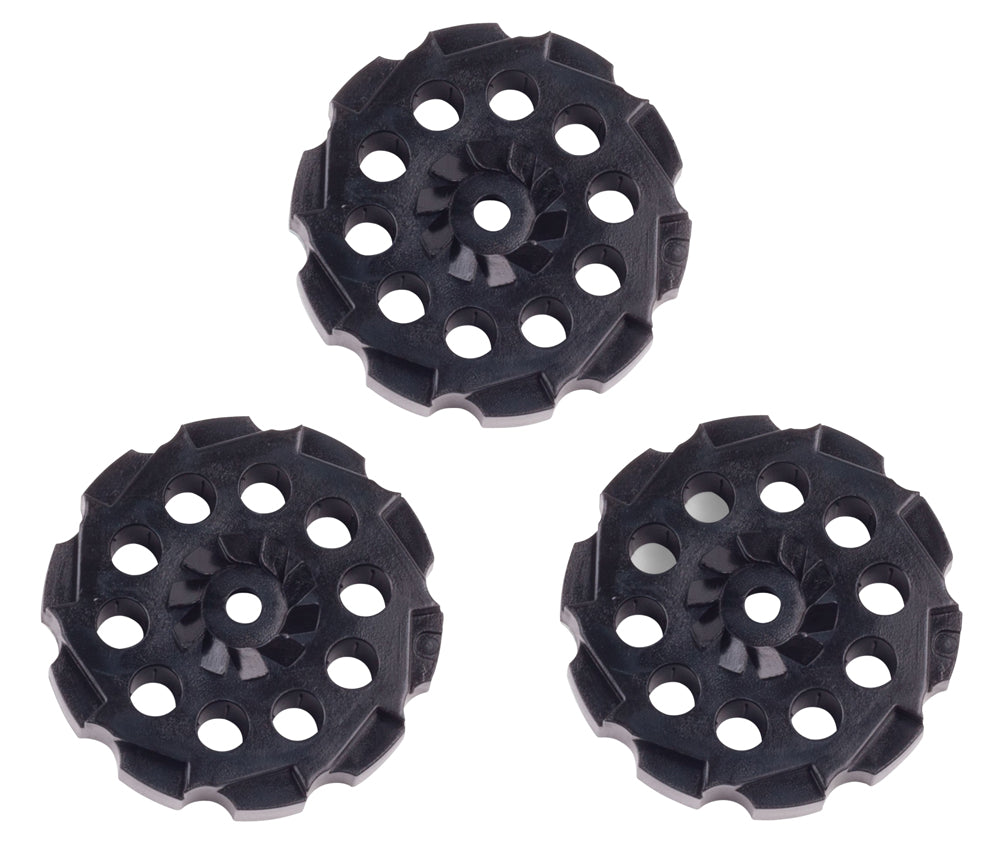 Crosman 407T Vigilante Revolver 177 Pellet Rotary Clips Black 3 Count