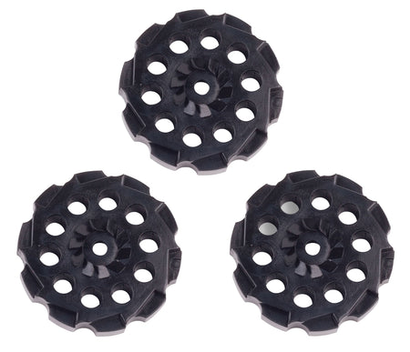Crosman 407T Vigilante Revolver 177 Pellet Rotary Clips Black 3 Count