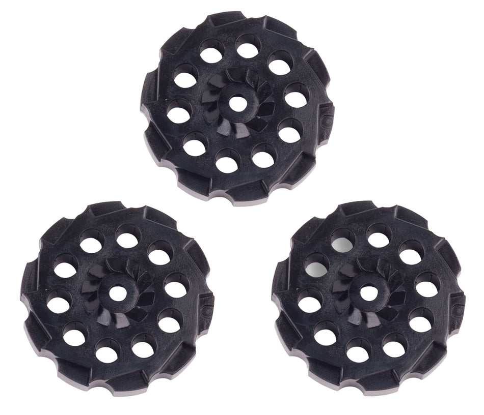 Crosman 407T Vigilante Revolver 177 Pellet Rotary Clips Black 3 Count