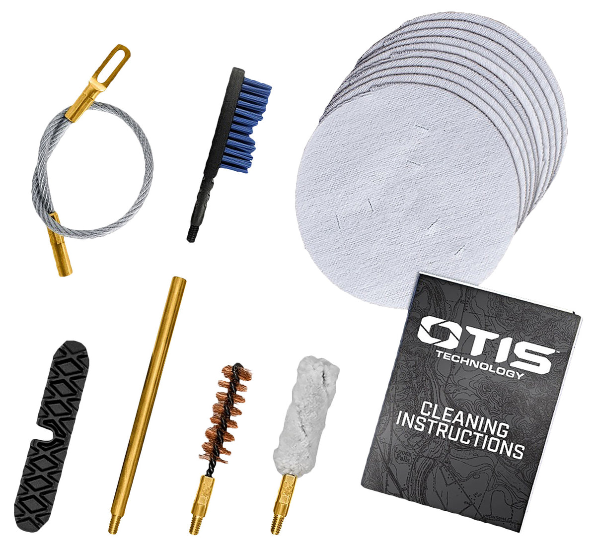 Otis Patriot 9mm Pistol Cleaning Kit with Bronze Bore Brush Yellow Case