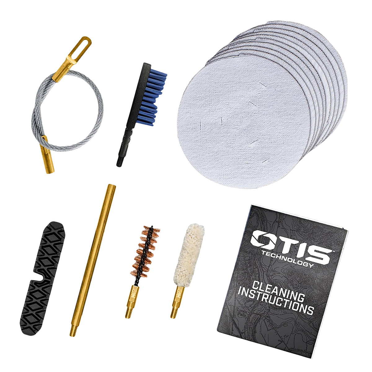 Otis Patriot .40 Cal Pistol Cleaning Kit with Bronze Bore Brush Yellow Case