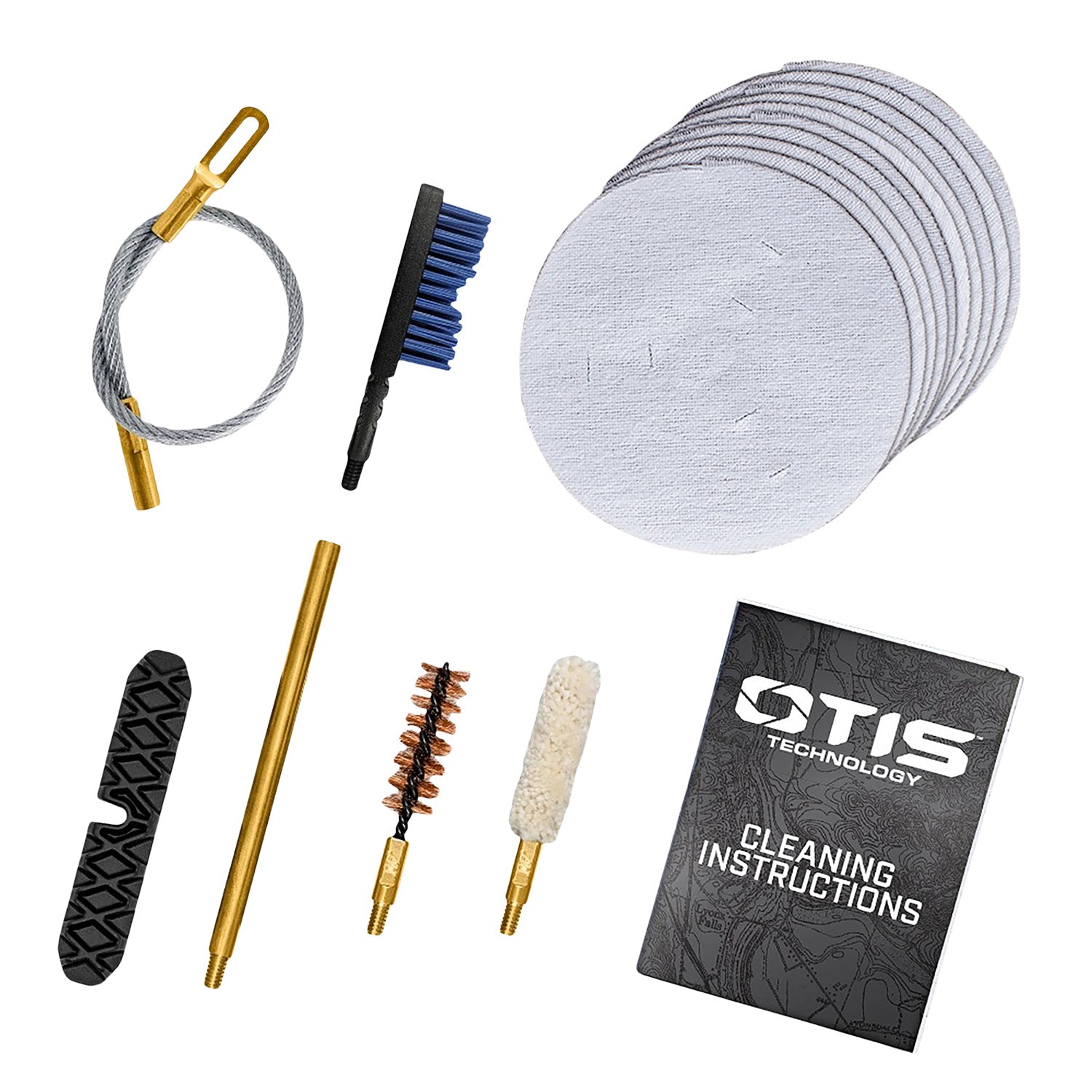 Otis Patriot .40 Cal Pistol Cleaning Kit with Bronze Bore Brush Yellow Case