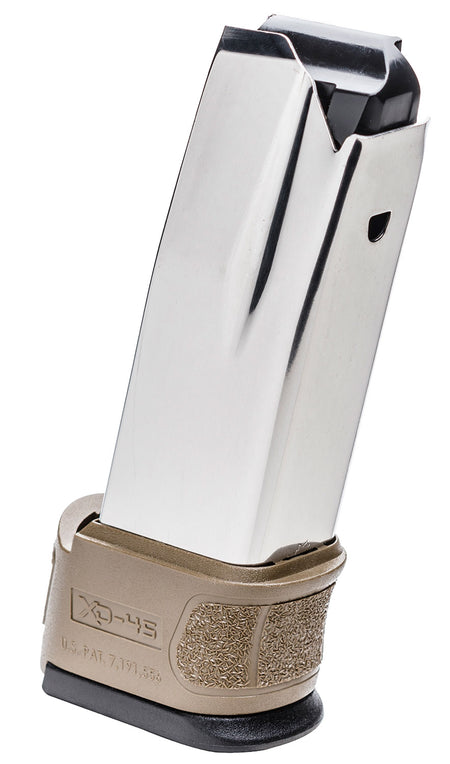 Springfield Armory XDG4551FDE XD Mod2 Stainless .45 ACP 10-Round FDE Sleeve Magazine
