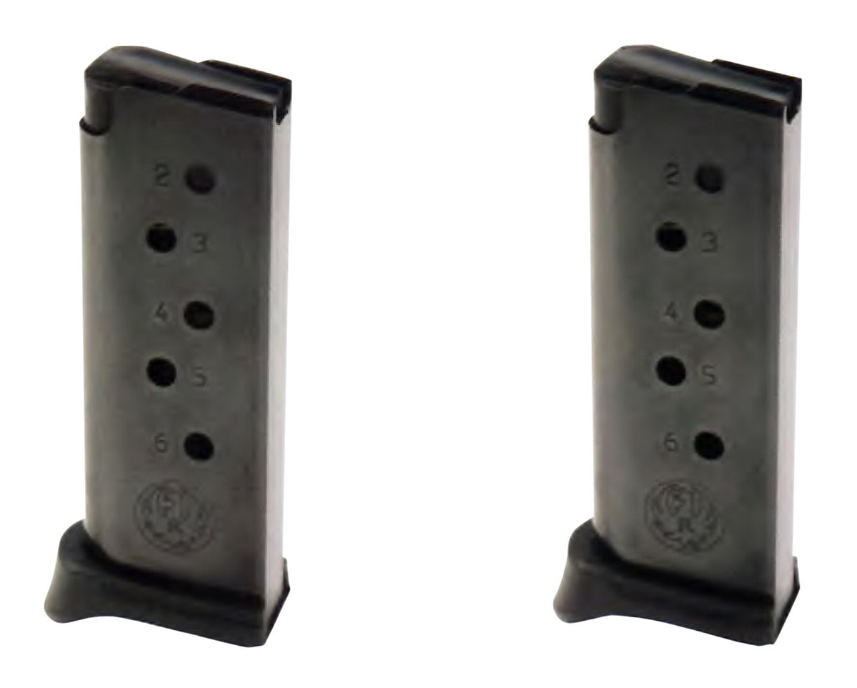 Ruger 90643 LCP .380 ACP 6-Round Blued Steel Magazine 2 Per Pack Value Pack