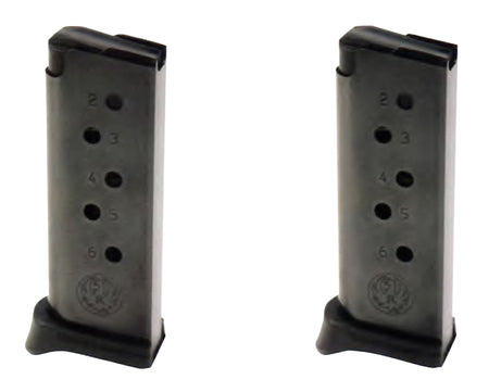 Ruger 90643 LCP .380 ACP 6-Round Blued Steel Magazine 2 Per Pack Value Pack
