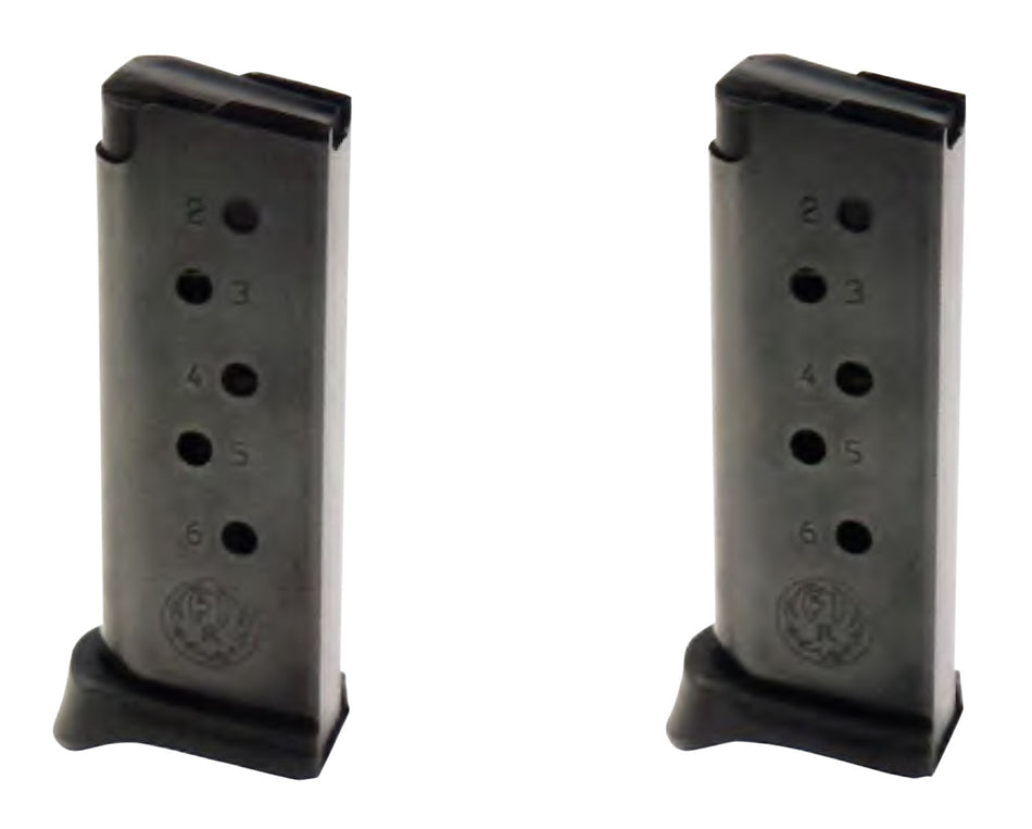 Ruger 90643 LCP .380 ACP 6-Round Blued Steel Magazine 2 Per Pack Value Pack