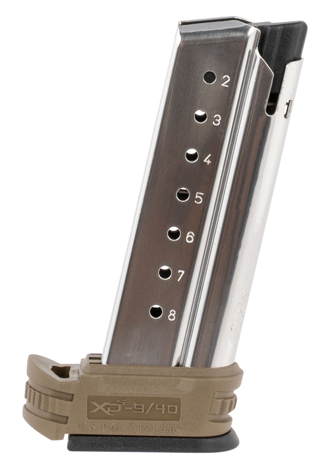 Springfield Armory XDS0908DE XD-S Metal 9mm Luger 8-Round FDE Magazine