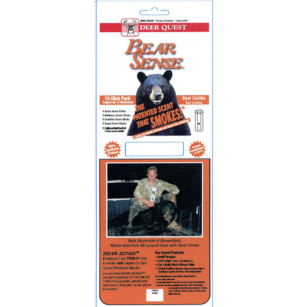 Deer Quest Bear Sense Bear Attractant Combo w/ Bucket 12 pk.