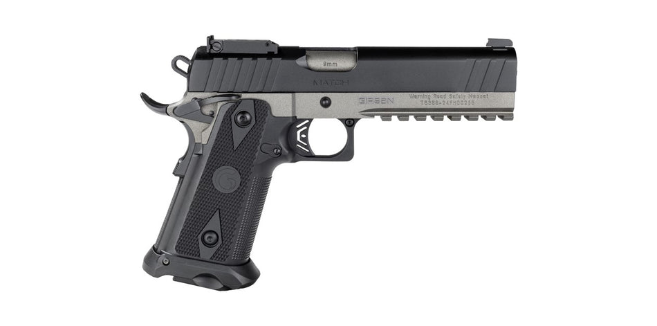 Girsan 395029 Witness2311 9mm Luger 20+1 5" Black Steel Barrel, Black Serrated Steel Slide, Black Polymer Frame w/Beavertail & Picatinny Rail, Black Checkered Polymer Grip, Ambidextrous