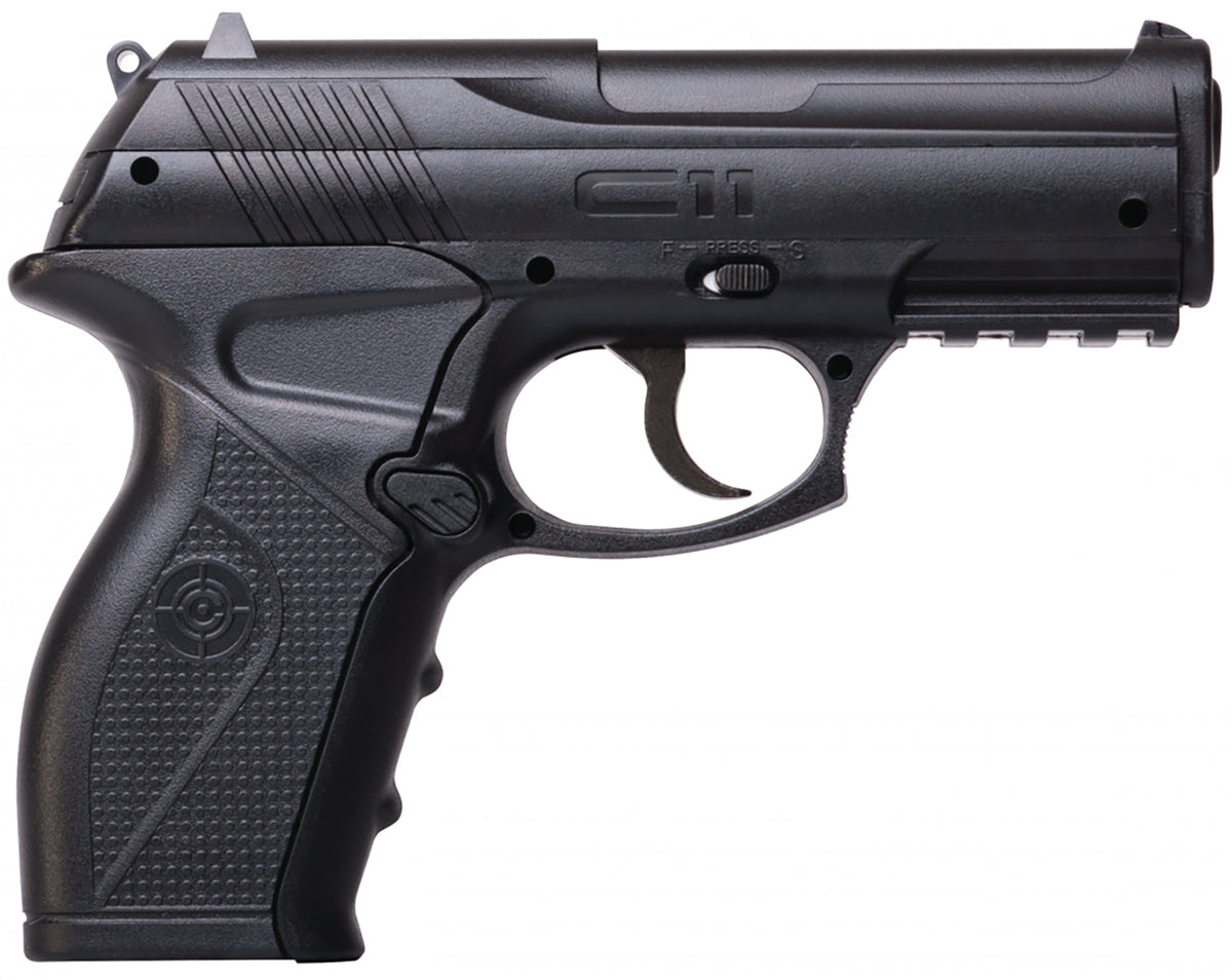 Crosman C11 CO2 Powered .177 BB Air Pistol Semi-Auto Black Polymer Frame