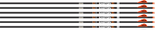 Easton Arrow 6.5MM Match Grade 500 Spine with AAE Hybrid Vanes 6-Pack