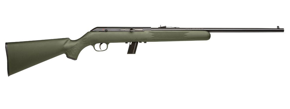 Savage Arms 40221 64 F Full Size 22 LR 10+1 21" Matte Black Carbon Steel Barrel, Grooved Receiver, OD Green Fixed Synthetic Stock