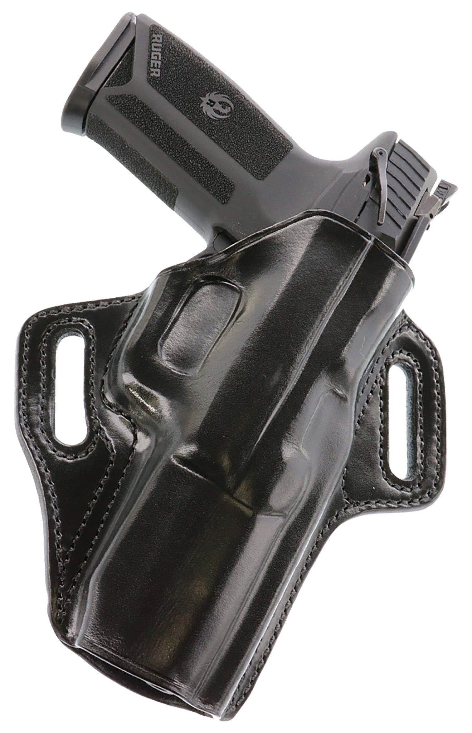 Galco CON458B Concealable OWB Black Leather Hip Holster, Fits Ruger 57 & FN Five-seveN USG/MK2, Right Hand