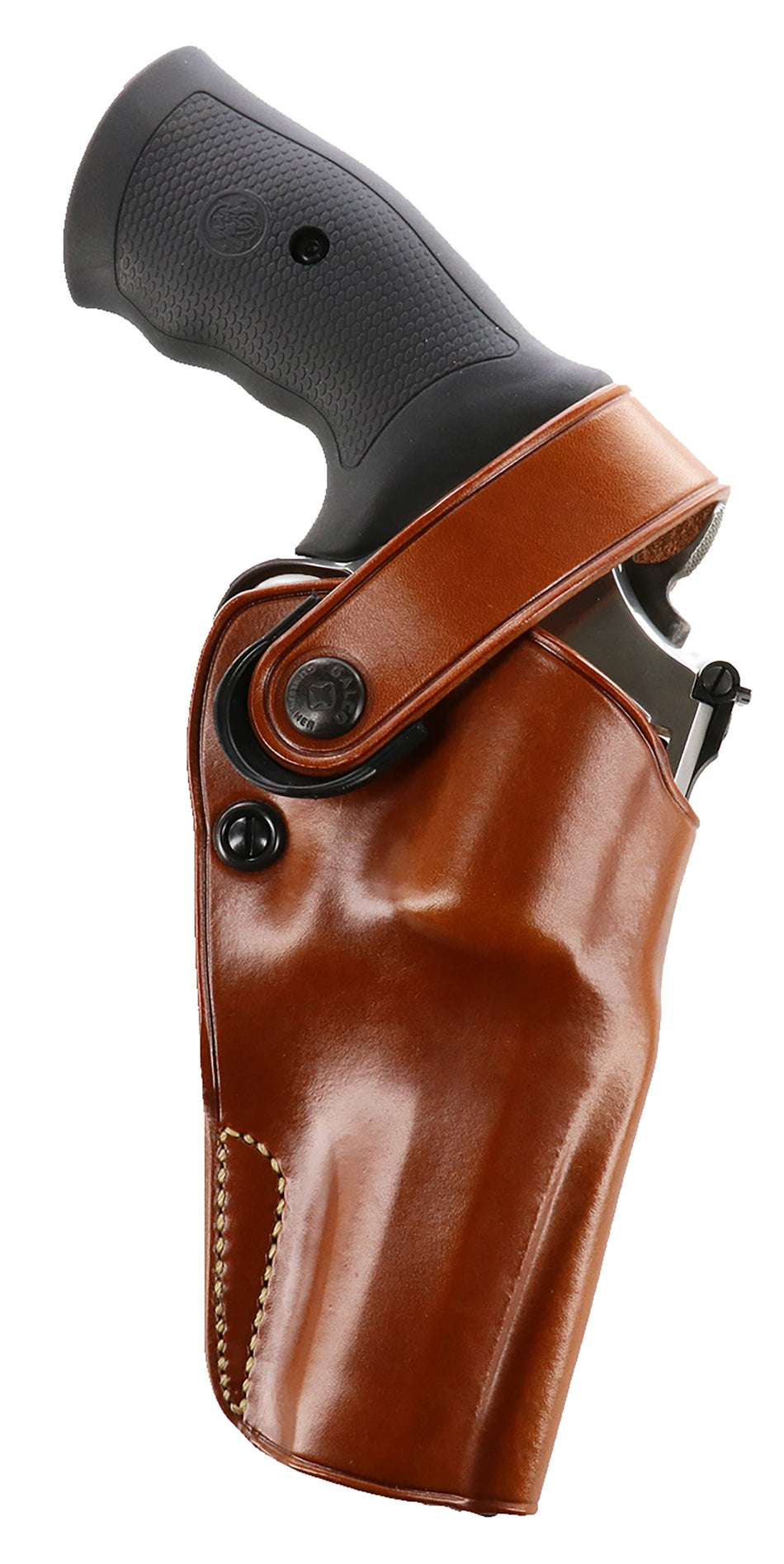 Galco DAO178 DAO Tan Leather OWB Holster with Retention Strap, Fits Ruger RedHawk, Right Hand