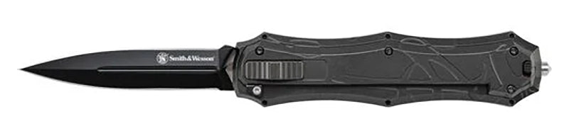 BTI S&W OTF Assist Spear Point Knife Black 8.77 Inch Overall