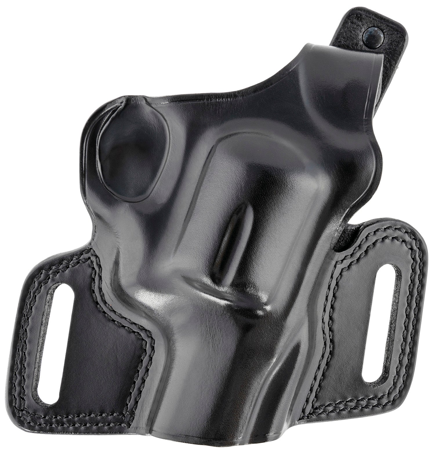 Galco SIL212B Silhouette OWB Black Leather Thumb Break Holster, Fits 1911 3-5" Models, Right Hand